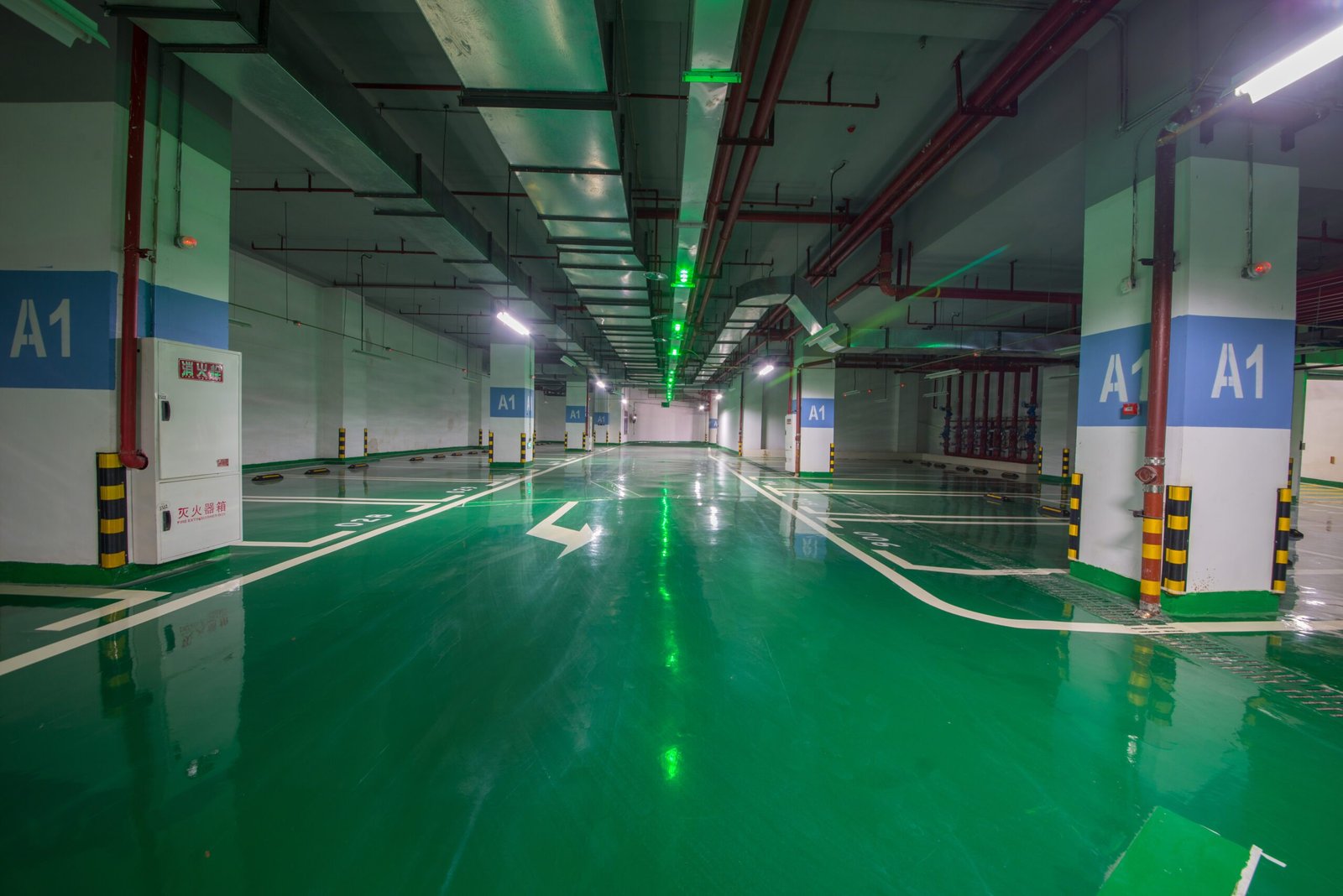 underground parking lot scaled